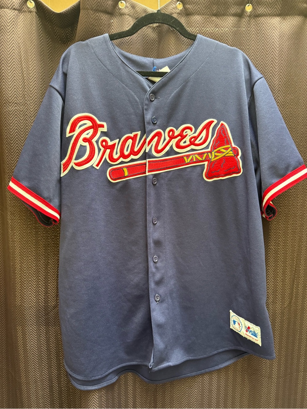 Vintage 90s David Justice #23 Atlanta Braves Majestic Jersey XL